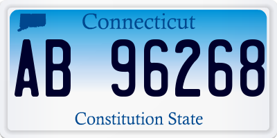 CT license plate AB96268