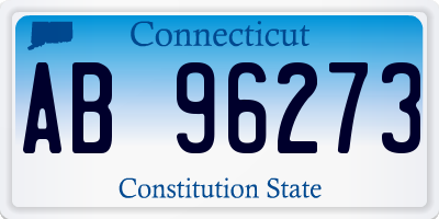 CT license plate AB96273