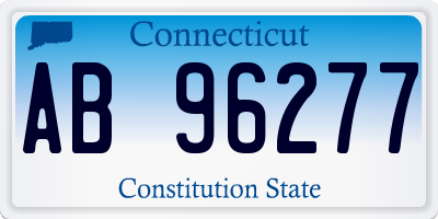 CT license plate AB96277