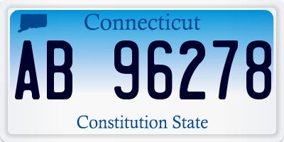 CT license plate AB96278