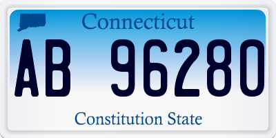 CT license plate AB96280