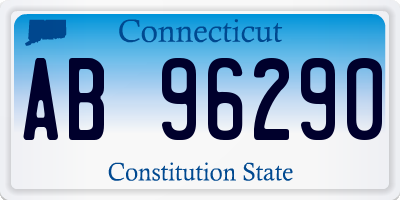 CT license plate AB96290
