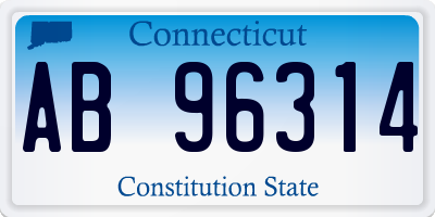 CT license plate AB96314