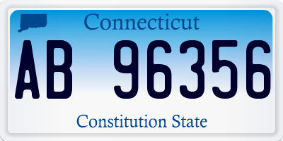 CT license plate AB96356