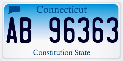 CT license plate AB96363