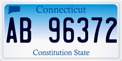 CT license plate AB96372