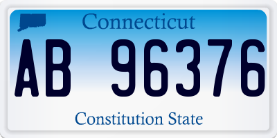 CT license plate AB96376