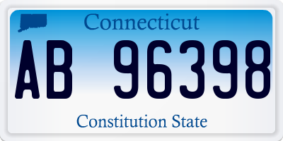 CT license plate AB96398