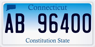 CT license plate AB96400