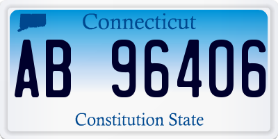 CT license plate AB96406