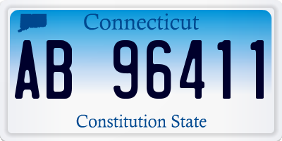 CT license plate AB96411