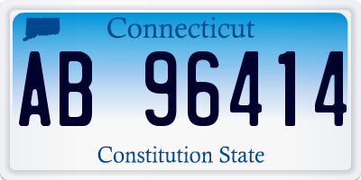 CT license plate AB96414