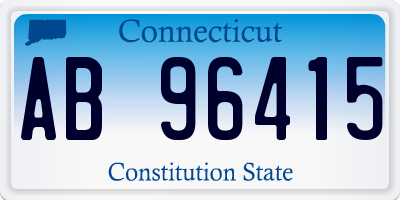 CT license plate AB96415