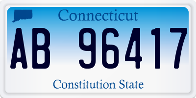 CT license plate AB96417