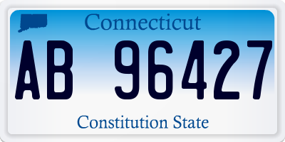 CT license plate AB96427