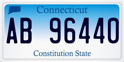 CT license plate AB96440