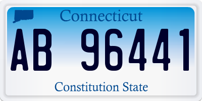 CT license plate AB96441