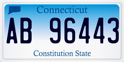 CT license plate AB96443