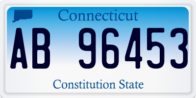 CT license plate AB96453