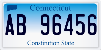 CT license plate AB96456