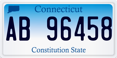 CT license plate AB96458