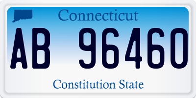 CT license plate AB96460