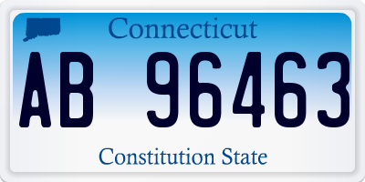 CT license plate AB96463