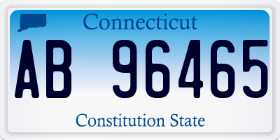 CT license plate AB96465