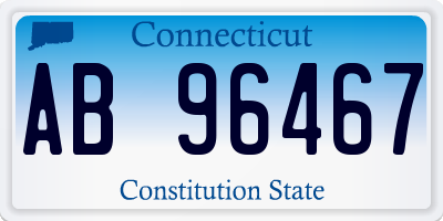 CT license plate AB96467