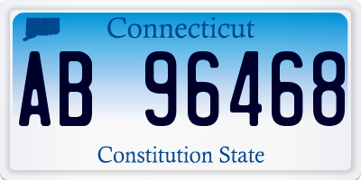 CT license plate AB96468