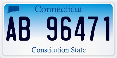 CT license plate AB96471