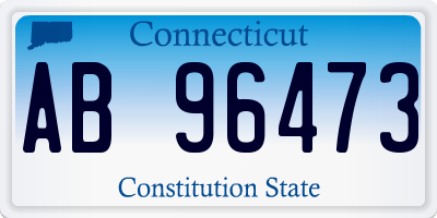 CT license plate AB96473