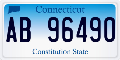 CT license plate AB96490