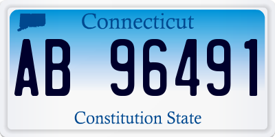 CT license plate AB96491