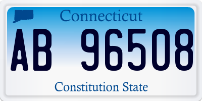 CT license plate AB96508