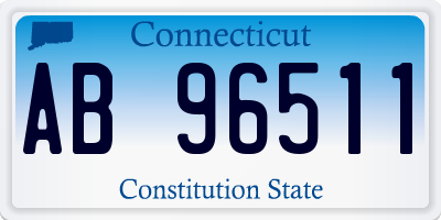 CT license plate AB96511