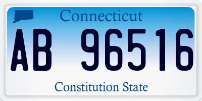 CT license plate AB96516