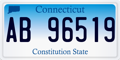 CT license plate AB96519