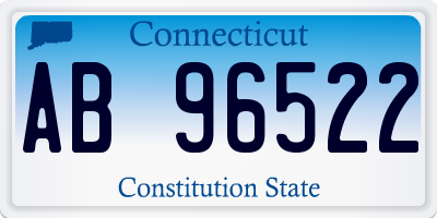 CT license plate AB96522