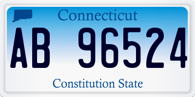 CT license plate AB96524