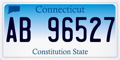 CT license plate AB96527