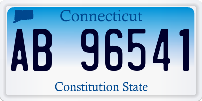 CT license plate AB96541