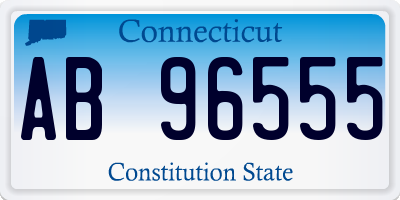 CT license plate AB96555