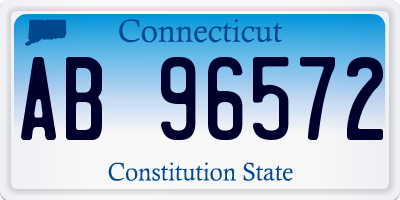 CT license plate AB96572