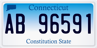 CT license plate AB96591