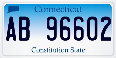 CT license plate AB96602