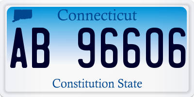 CT license plate AB96606