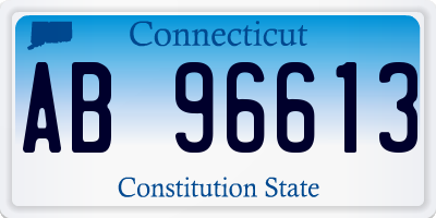 CT license plate AB96613