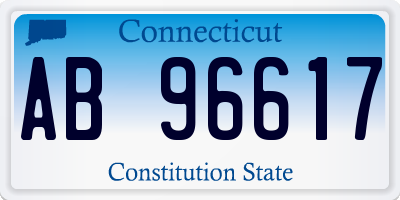 CT license plate AB96617