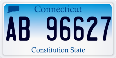 CT license plate AB96627